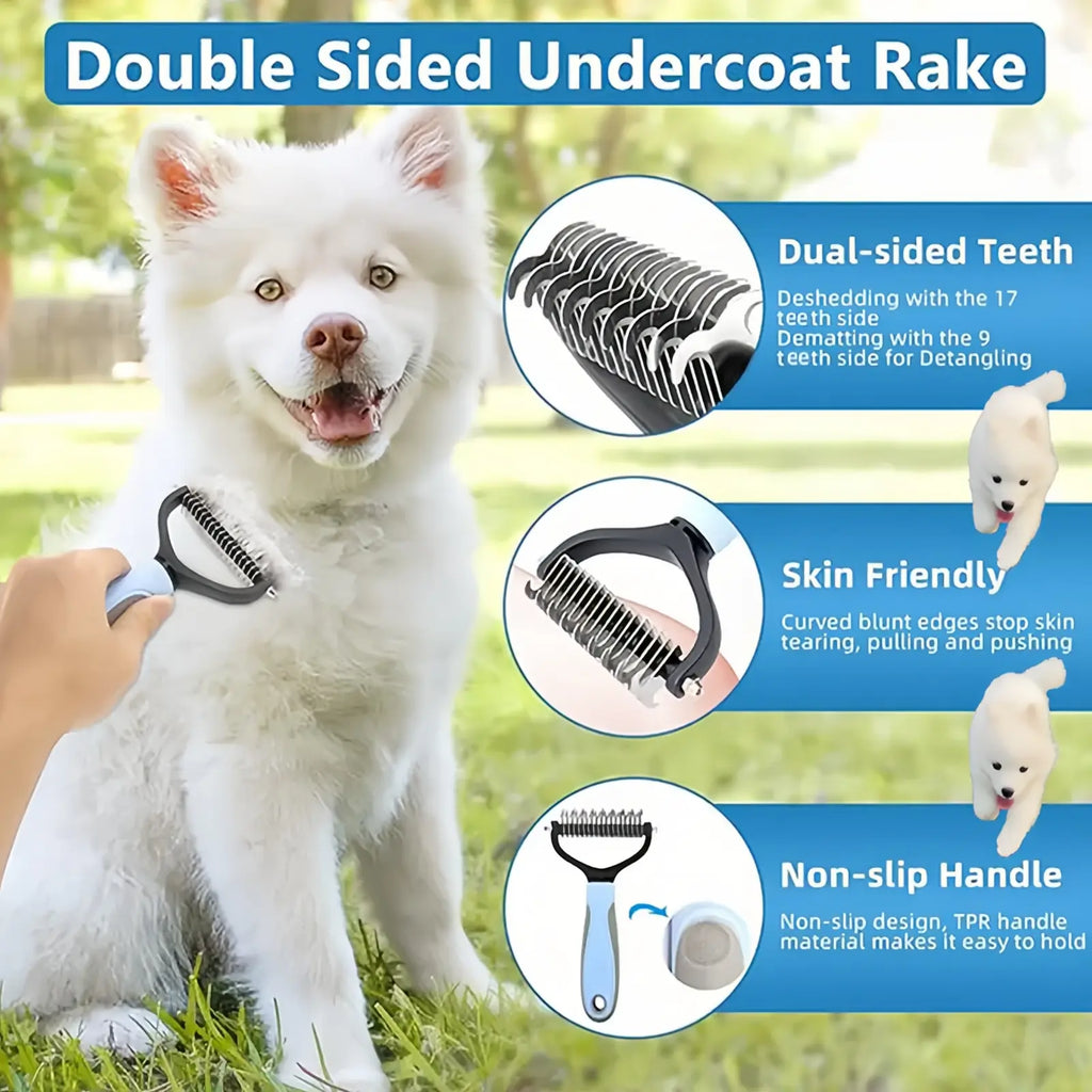 Happy Coat | Premium Undercoat Grooming Rake