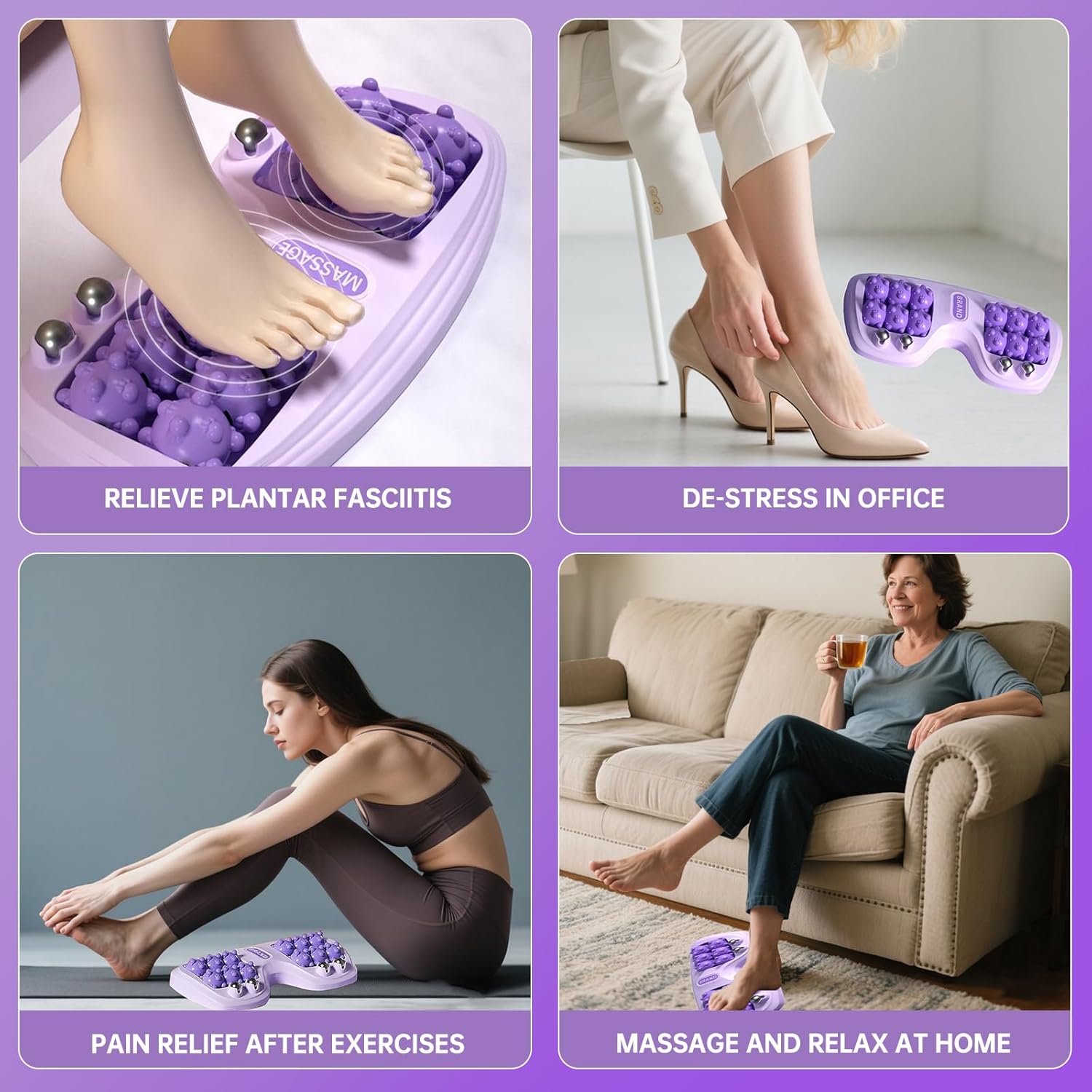 Heel Spur & Foot Pain Relief Dual Massage Roller
