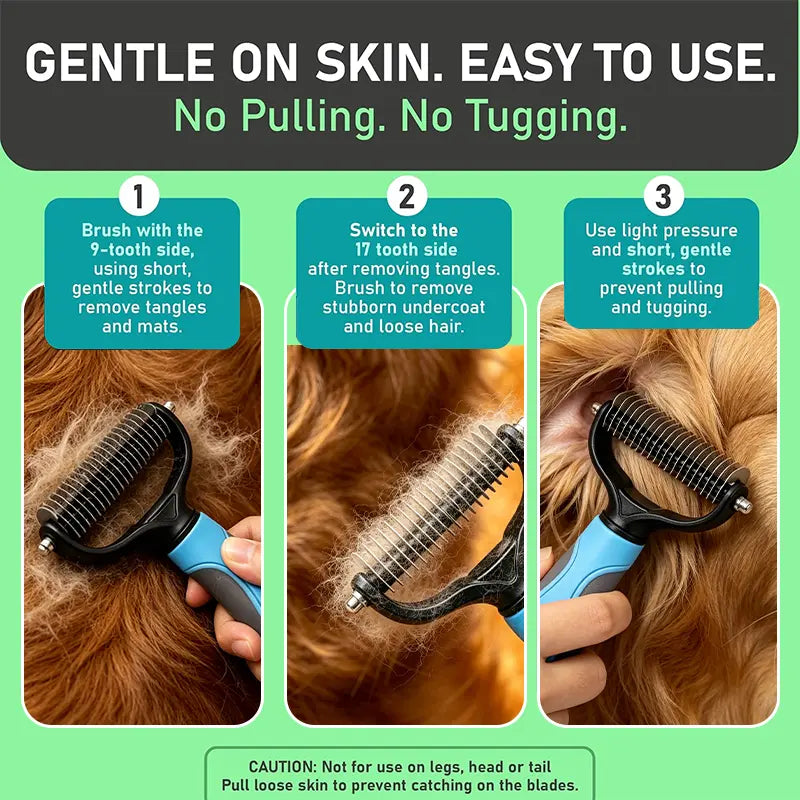 Happy Coat | Premium Undercoat Grooming Rake