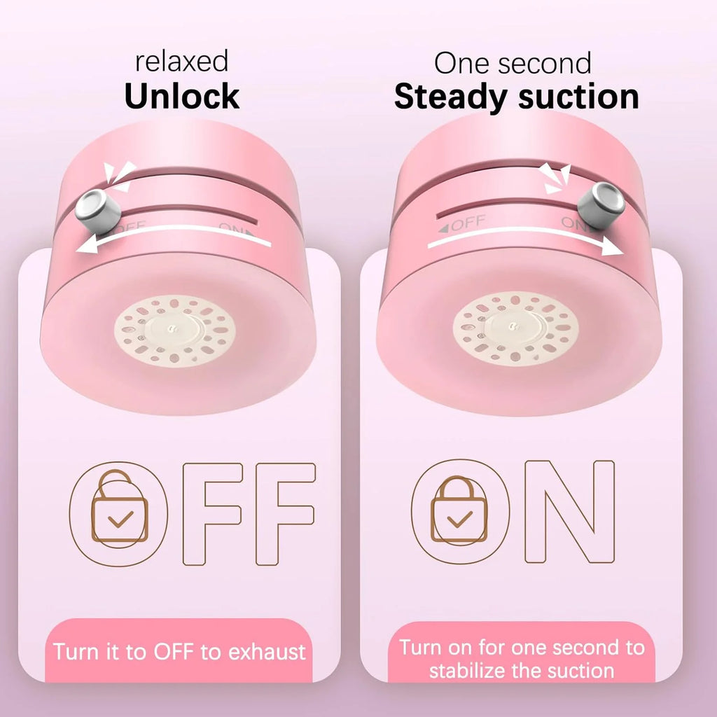 Dnxniaify Cell Phone Holder Vacuum Magnetic Adsorption for Mount Convenient Folding Suction Cup Household Lazy Holder for Multi-Purpose Scenes