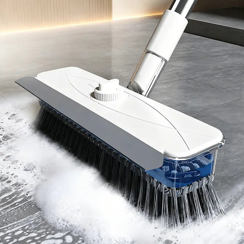 Heavy Duty Floor Scrubber with Built-in Soap Dispenser