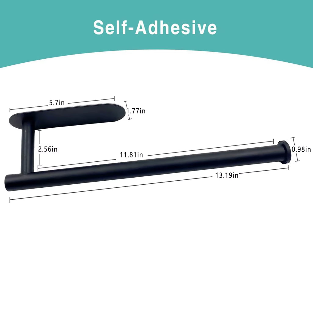 Adhesive Kitchen Paper Towel & Bathroom Roll Holder
